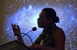 Carrie Mae Weems, an artist and storyteller, presents her lecture, “Swinging Into Sixty: A Woman Ponders the Future” Tuesday night in Hendricks Chapel as part of the University Lecture Series. Her lecture was the third University Lecture of the semester.  