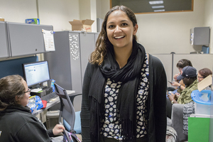 As the program coordinator, junior Kaitlynn Chopra oversees mentors and volunteers at the North Side Learning Center.