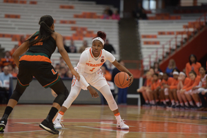 Syracuse point guard Alexis Peterson led the Orange in its third top-25 win this season.